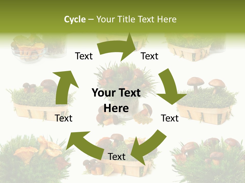 Yellow Grass Bouquet PowerPoint Template