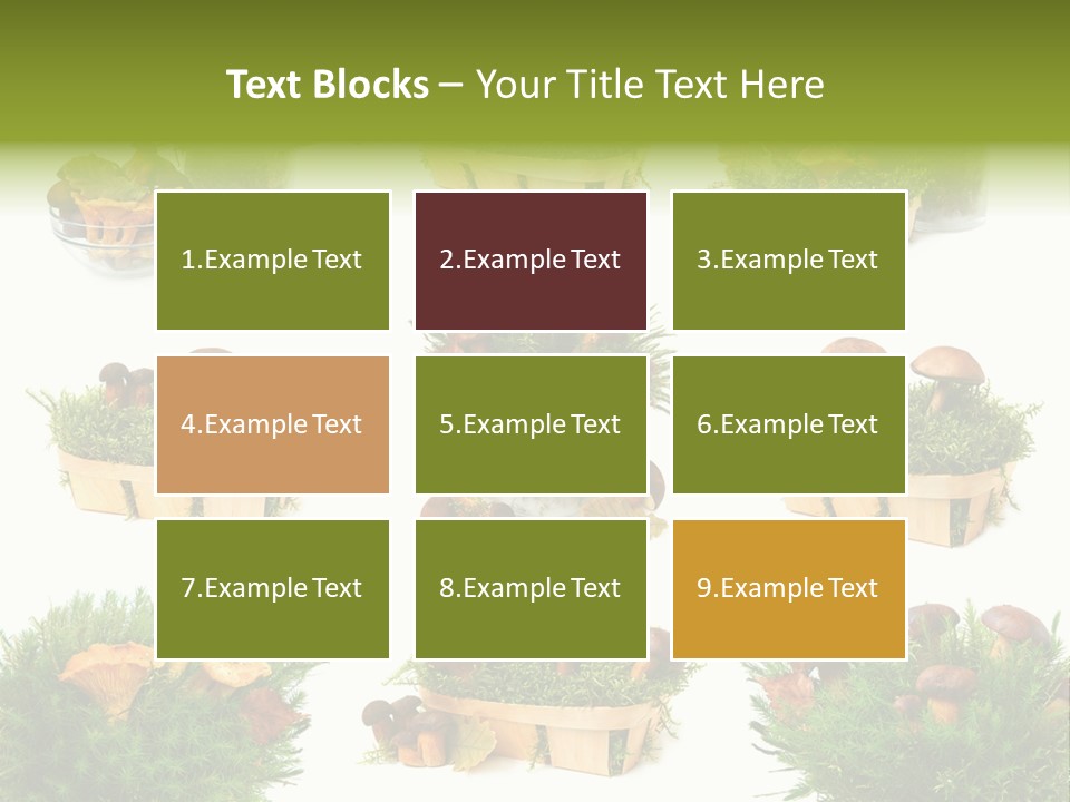 Yellow Grass Bouquet PowerPoint Template