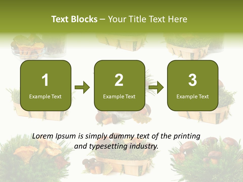 Yellow Grass Bouquet PowerPoint Template
