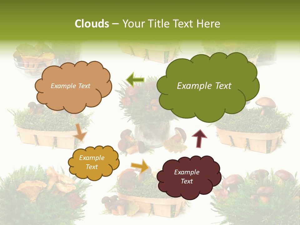 Yellow Grass Bouquet PowerPoint Template