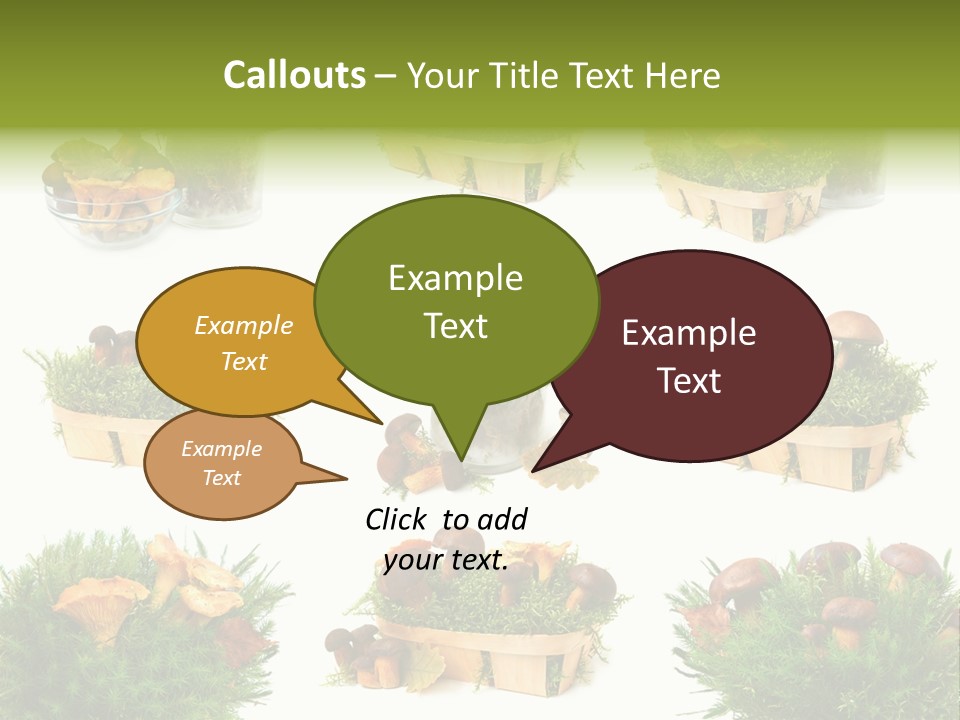 Yellow Grass Bouquet PowerPoint Template