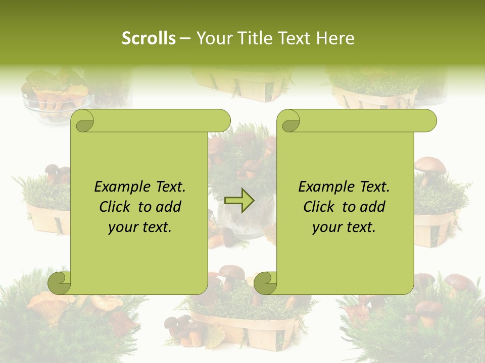 Yellow Grass Bouquet PowerPoint Template