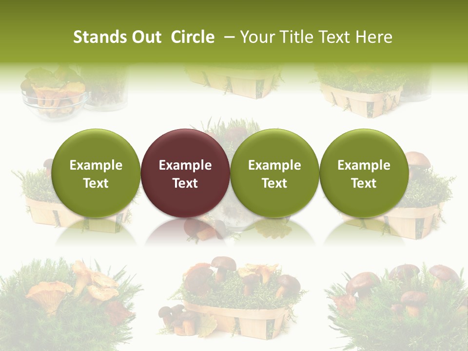 Yellow Grass Bouquet PowerPoint Template