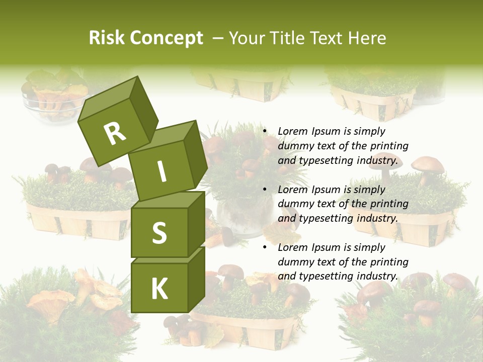 Yellow Grass Bouquet PowerPoint Template