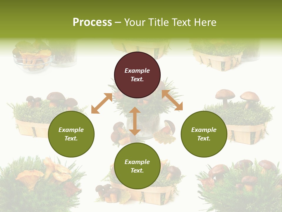Yellow Grass Bouquet PowerPoint Template