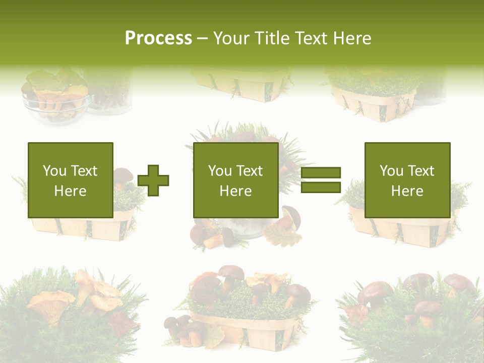 Yellow Grass Bouquet PowerPoint Template