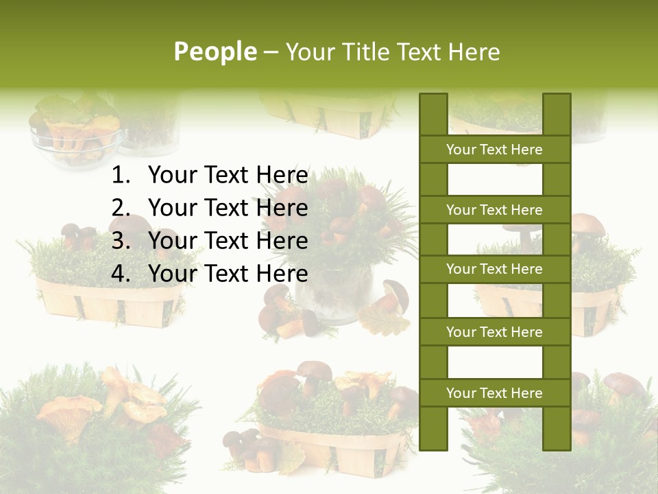 Yellow Grass Bouquet PowerPoint Template