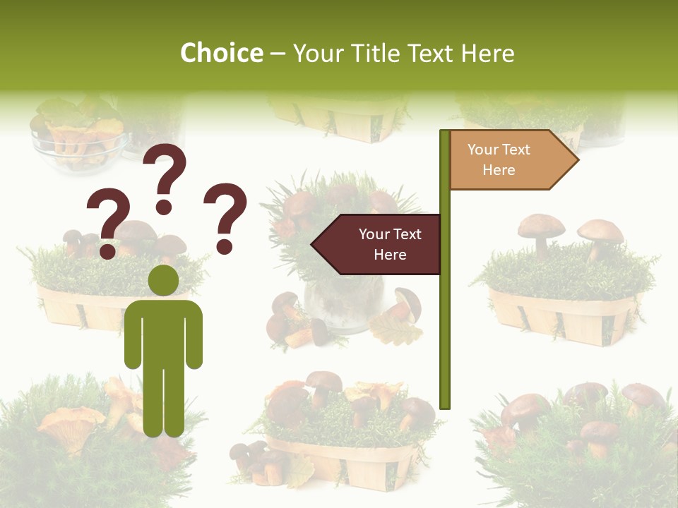 Yellow Grass Bouquet PowerPoint Template