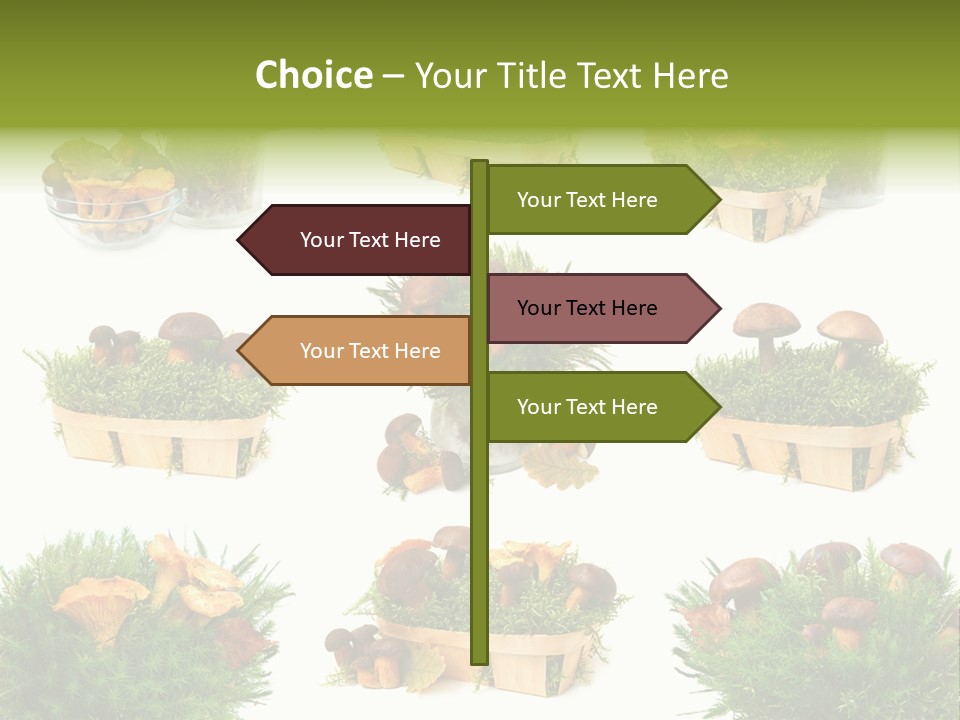 Yellow Grass Bouquet PowerPoint Template