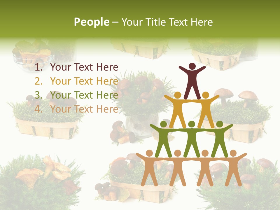 Yellow Grass Bouquet PowerPoint Template