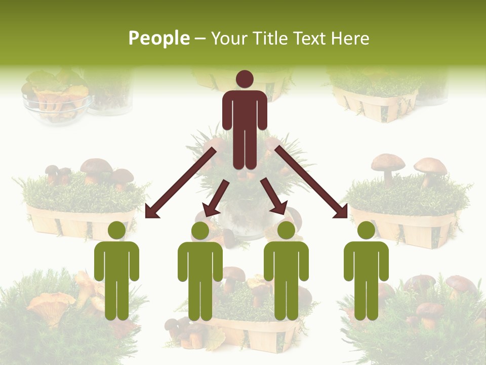 Yellow Grass Bouquet PowerPoint Template