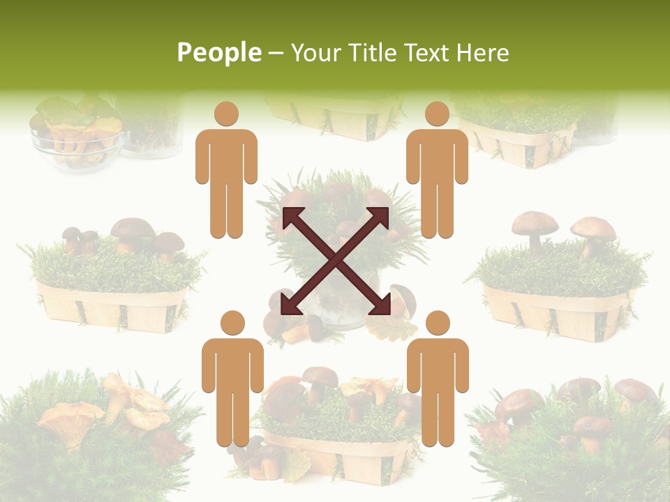 Yellow Grass Bouquet PowerPoint Template