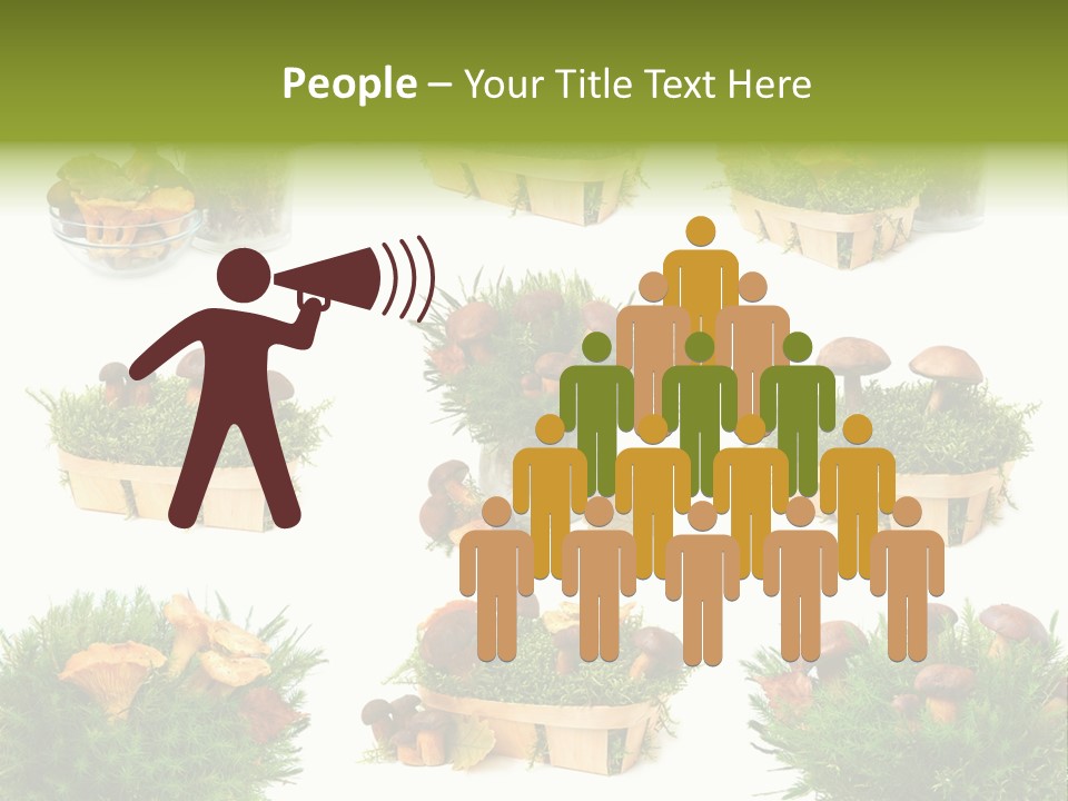 Yellow Grass Bouquet PowerPoint Template