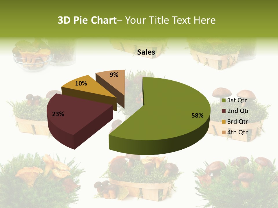 Yellow Grass Bouquet PowerPoint Template