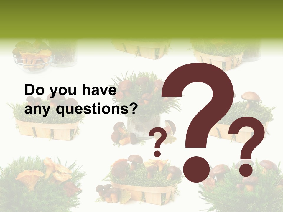 Yellow Grass Bouquet PowerPoint Template