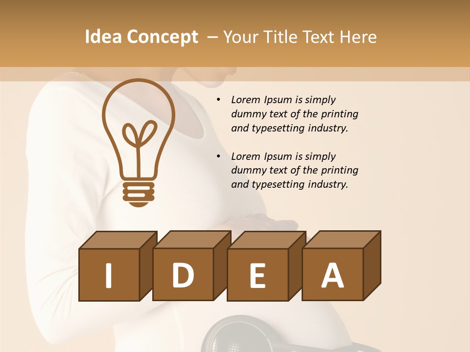 Female Beautiful Parent PowerPoint Template