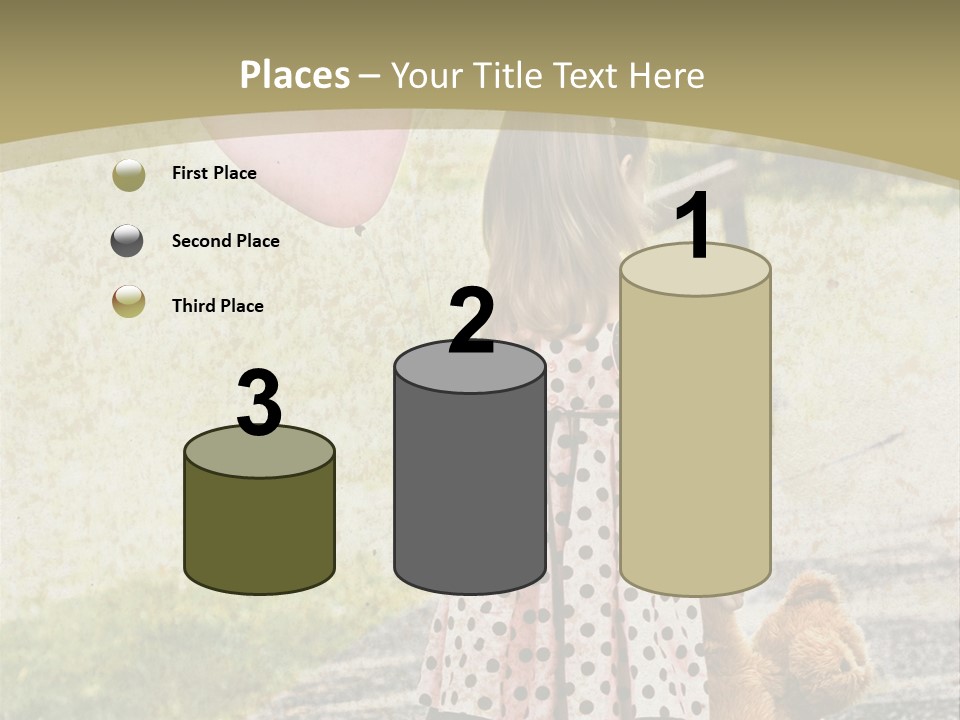 Child With Teddy Bear PowerPoint Template