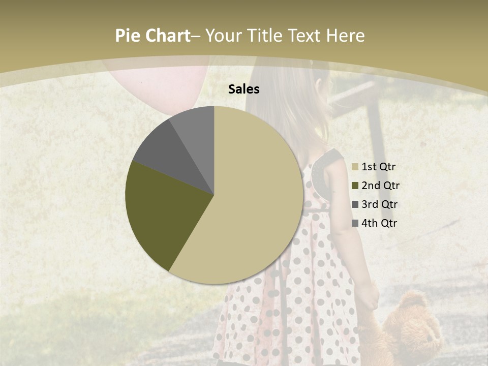 Child With Teddy Bear PowerPoint Template