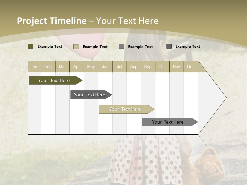 Child With Teddy Bear PowerPoint Template