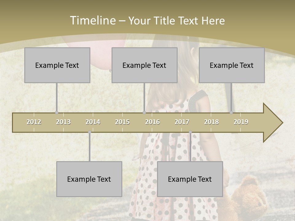 Child With Teddy Bear PowerPoint Template