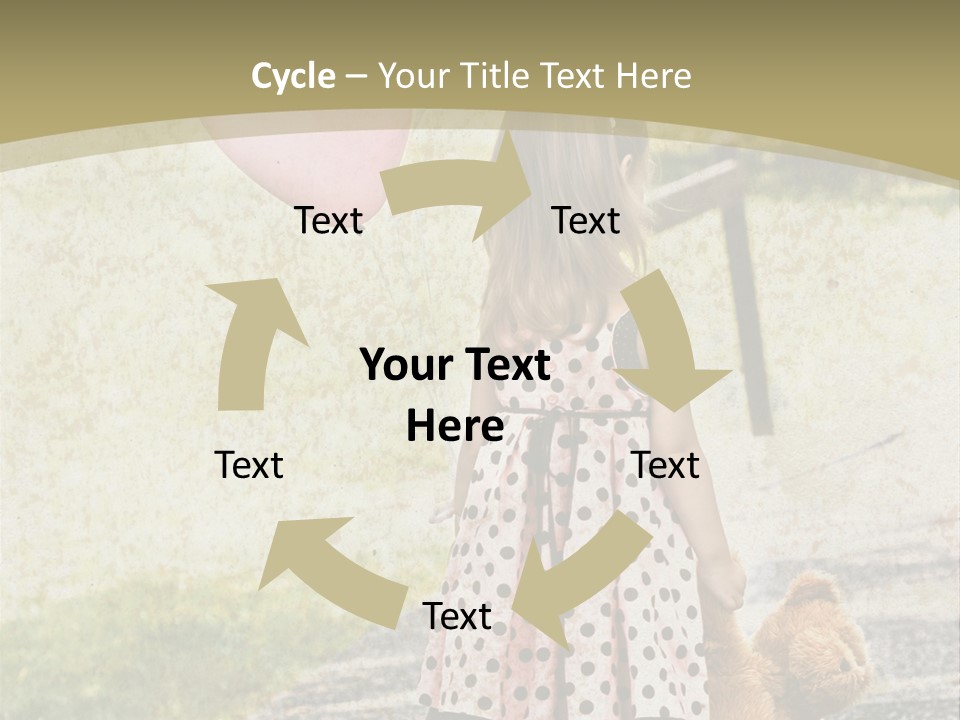 Child With Teddy Bear PowerPoint Template