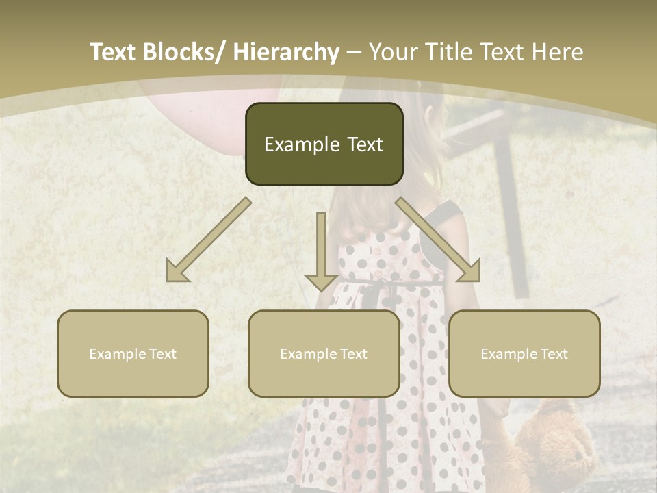 Child With Teddy Bear PowerPoint Template