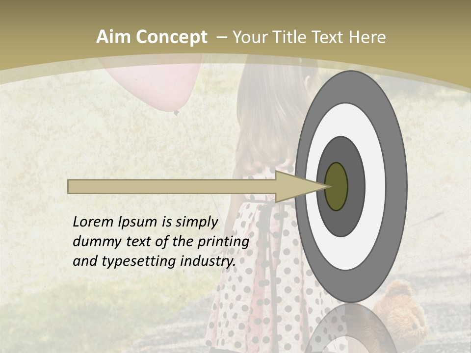 Child With Teddy Bear PowerPoint Template