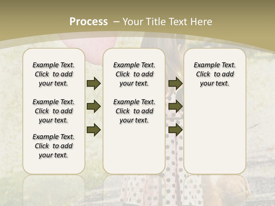 Child With Teddy Bear PowerPoint Template