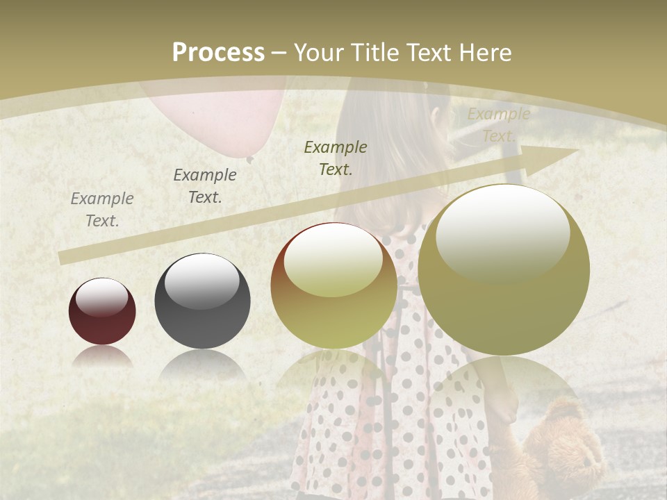 Child With Teddy Bear PowerPoint Template