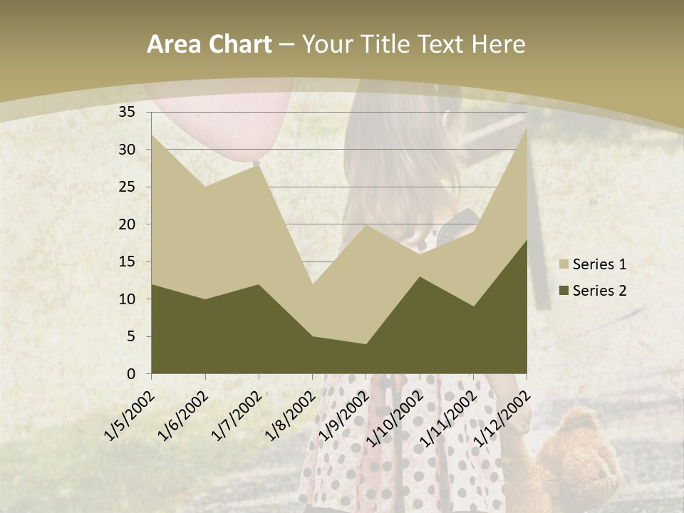 Child With Teddy Bear PowerPoint Template