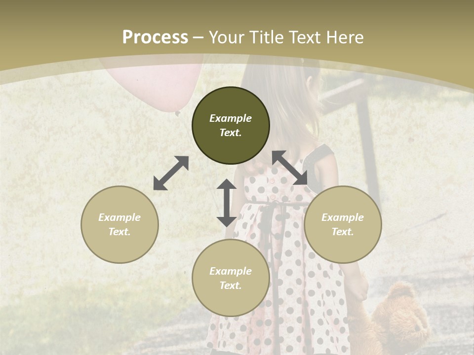 Child With Teddy Bear PowerPoint Template