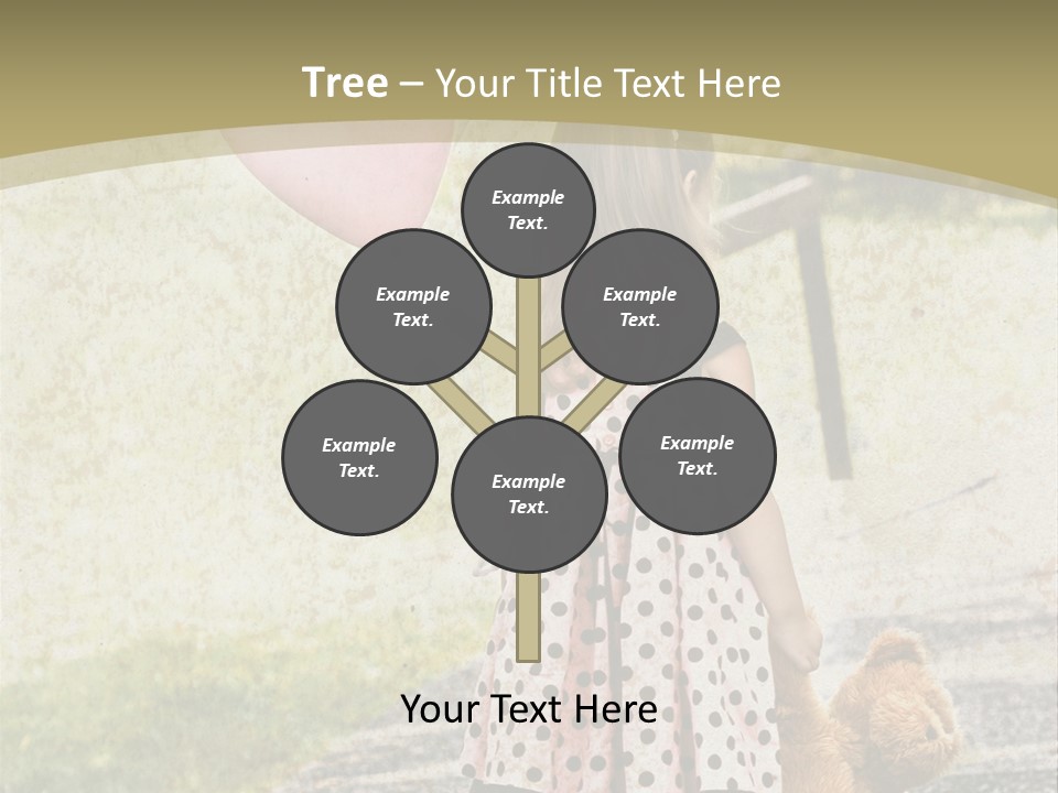 Child With Teddy Bear PowerPoint Template