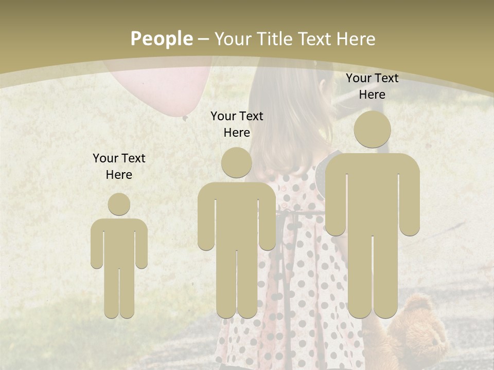 Child With Teddy Bear PowerPoint Template