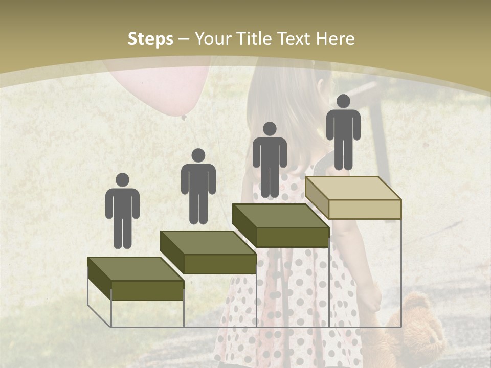 Child With Teddy Bear PowerPoint Template