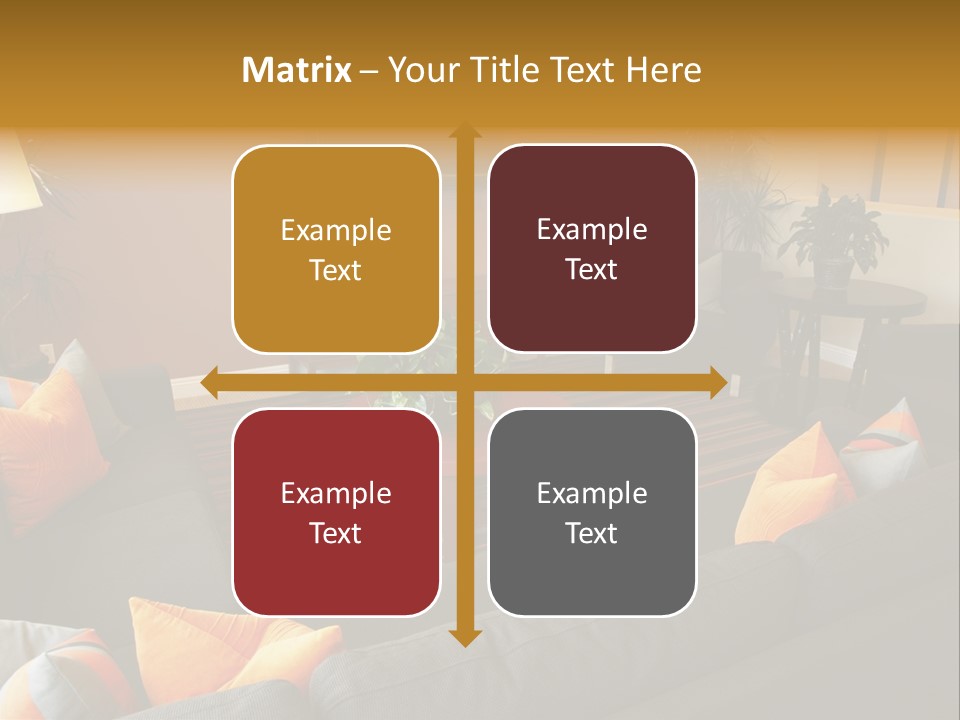 Living Room Furniture Designs PowerPoint Template