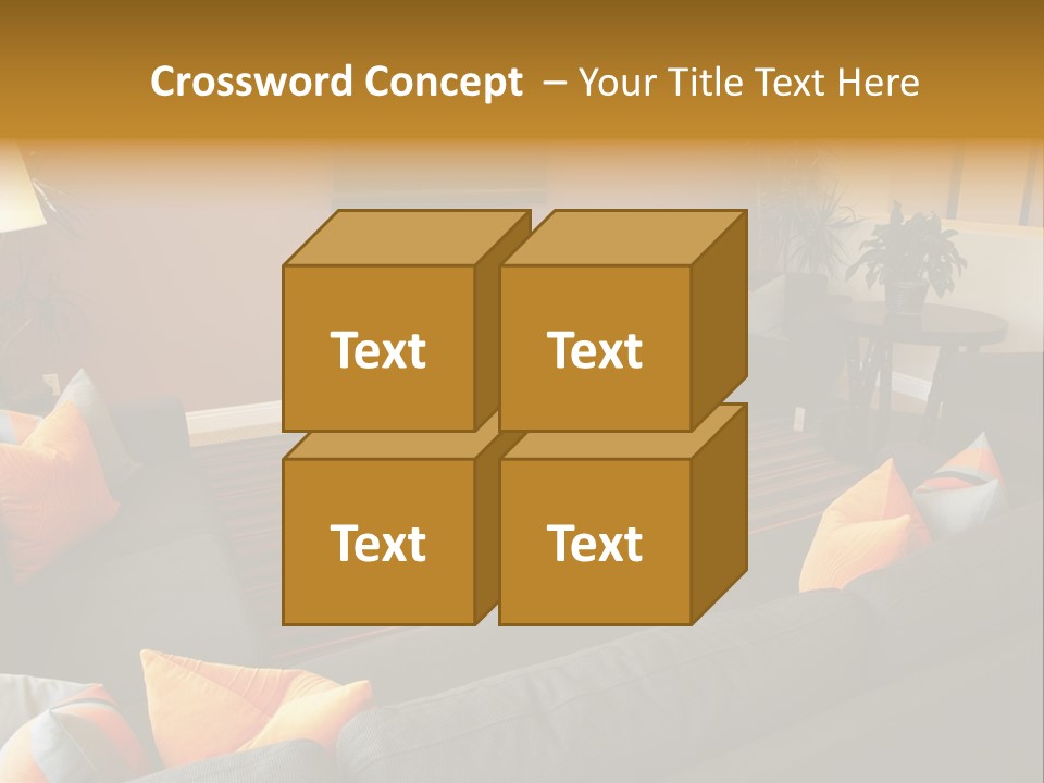 Living Room Furniture Designs PowerPoint Template