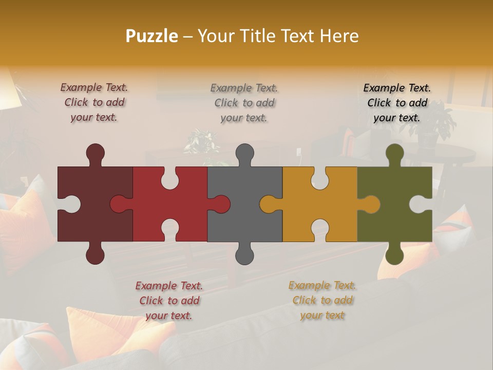 Living Room Furniture Designs PowerPoint Template