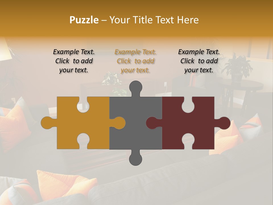 Living Room Furniture Designs PowerPoint Template