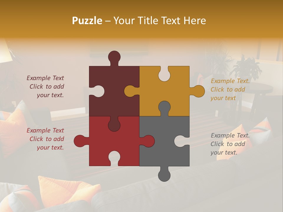 Living Room Furniture Designs PowerPoint Template