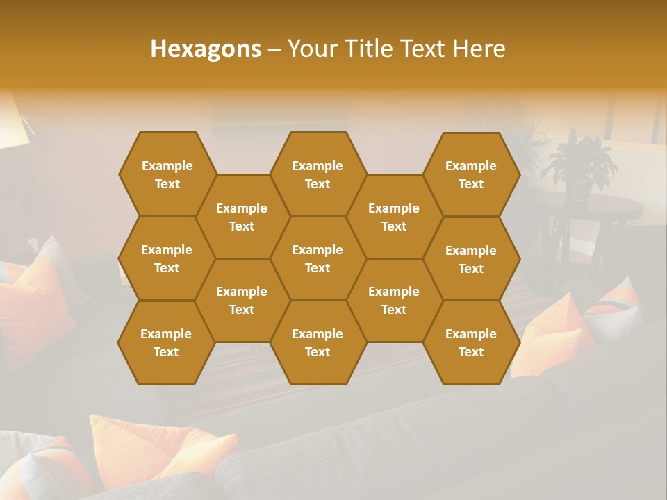 Living Room Furniture Designs PowerPoint Template