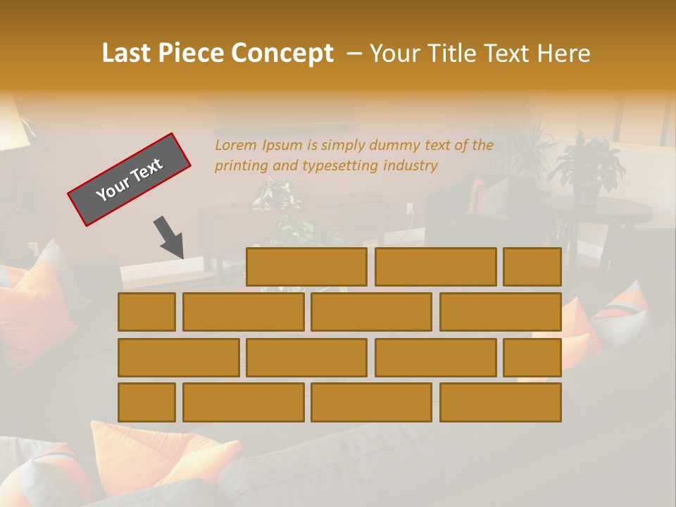 Living Room Furniture Designs PowerPoint Template