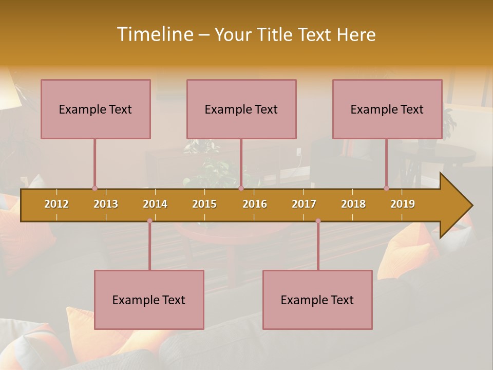 Living Room Furniture Designs PowerPoint Template