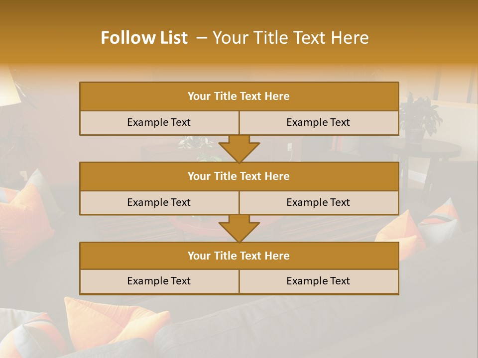 Living Room Furniture Designs PowerPoint Template
