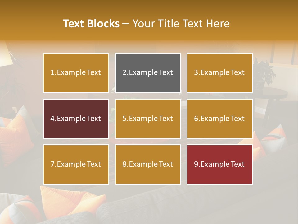 Living Room Furniture Designs PowerPoint Template