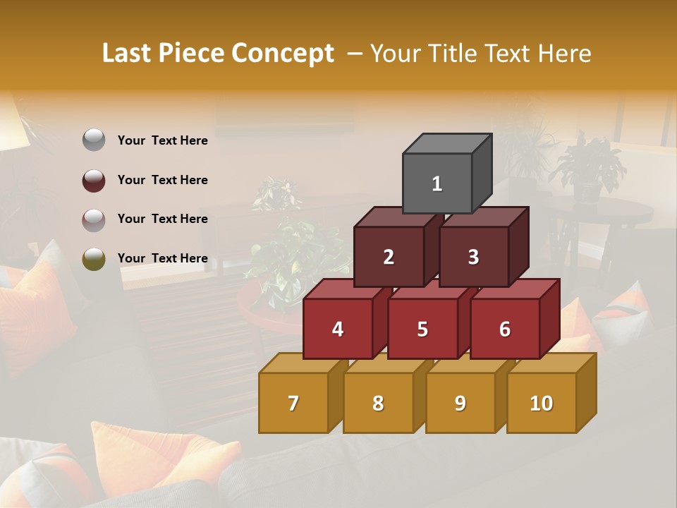 Living Room Furniture Designs PowerPoint Template