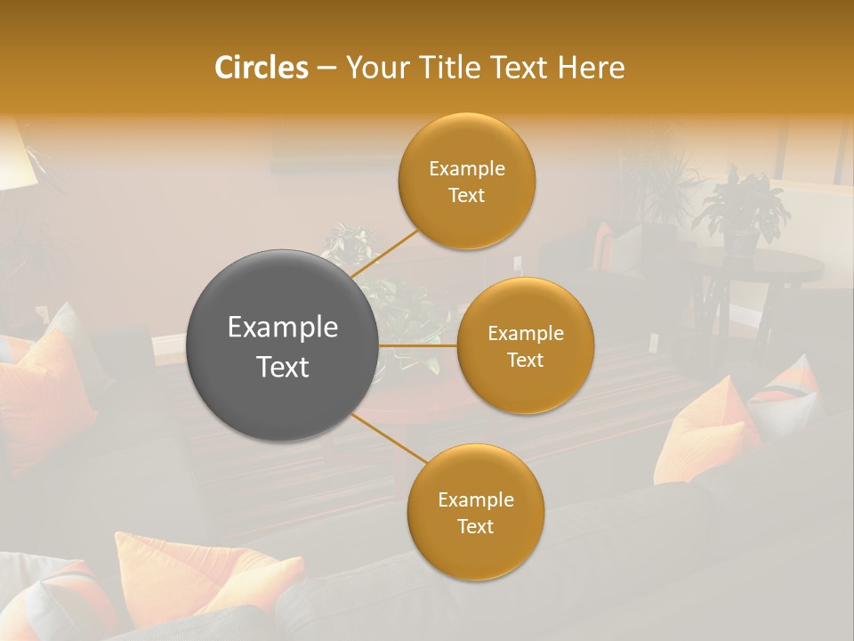 Living Room Furniture Designs PowerPoint Template