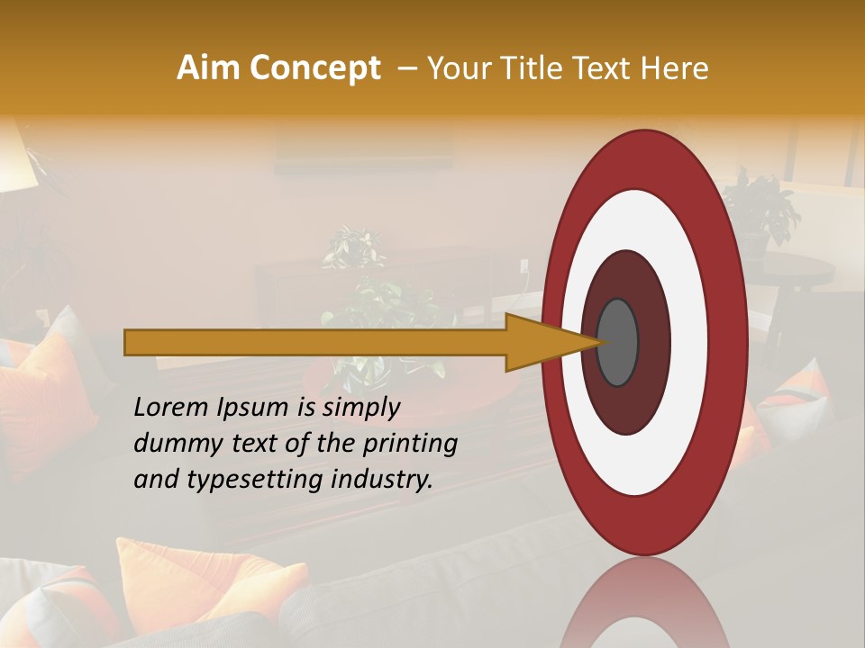 Living Room Furniture Designs PowerPoint Template