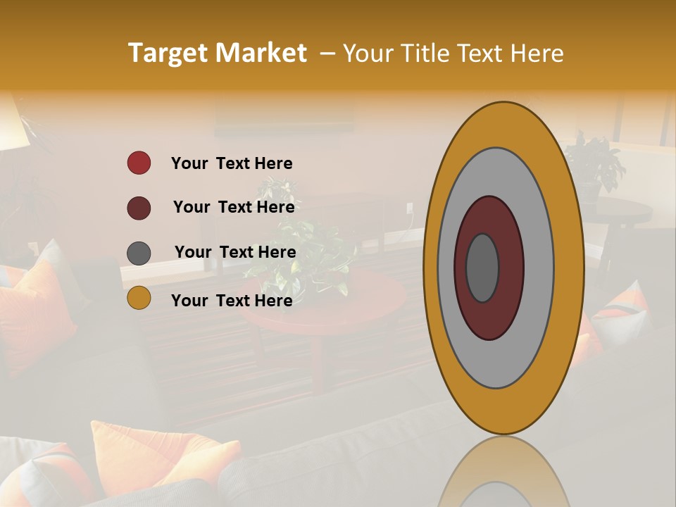 Living Room Furniture Designs PowerPoint Template