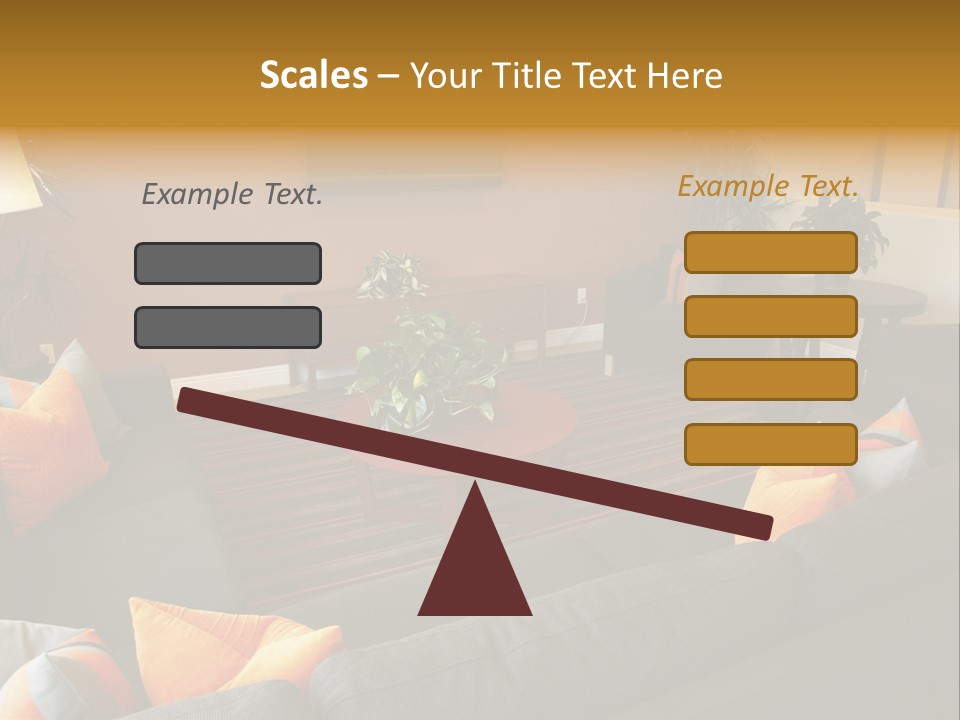 Living Room Furniture Designs PowerPoint Template