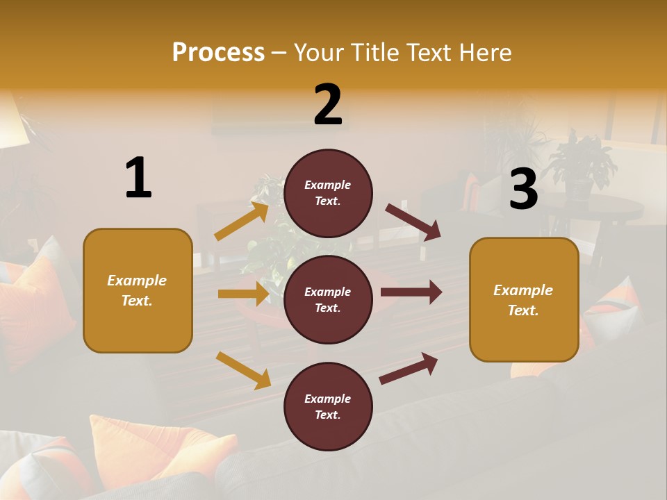 Living Room Furniture Designs PowerPoint Template